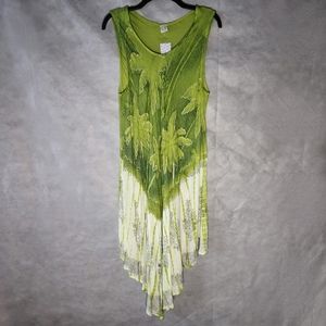 Laddi Green Ombre Floral Print Dress